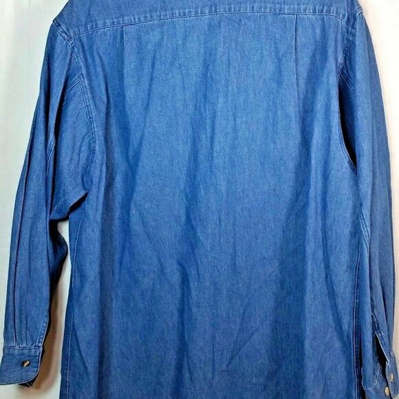 𝅺COUNTRY Legends Cabincore Denim Shirt M - Picture 2 of 11